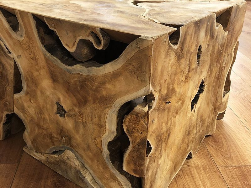 Reclaimed Teak Root Square Coffee Table Exdisplay
