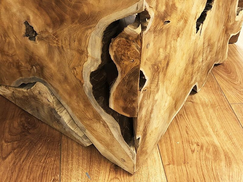 Reclaimed Teak Root Square Coffee Table Exdisplay
