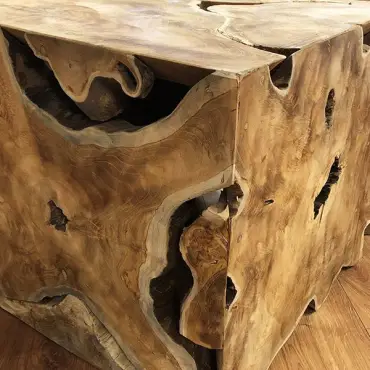 Reclaimed Teak Root Square Coffee Table Exdisplay