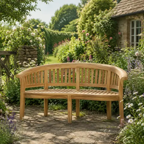 Half Moon Garden Bench Half Moon Garden Bench