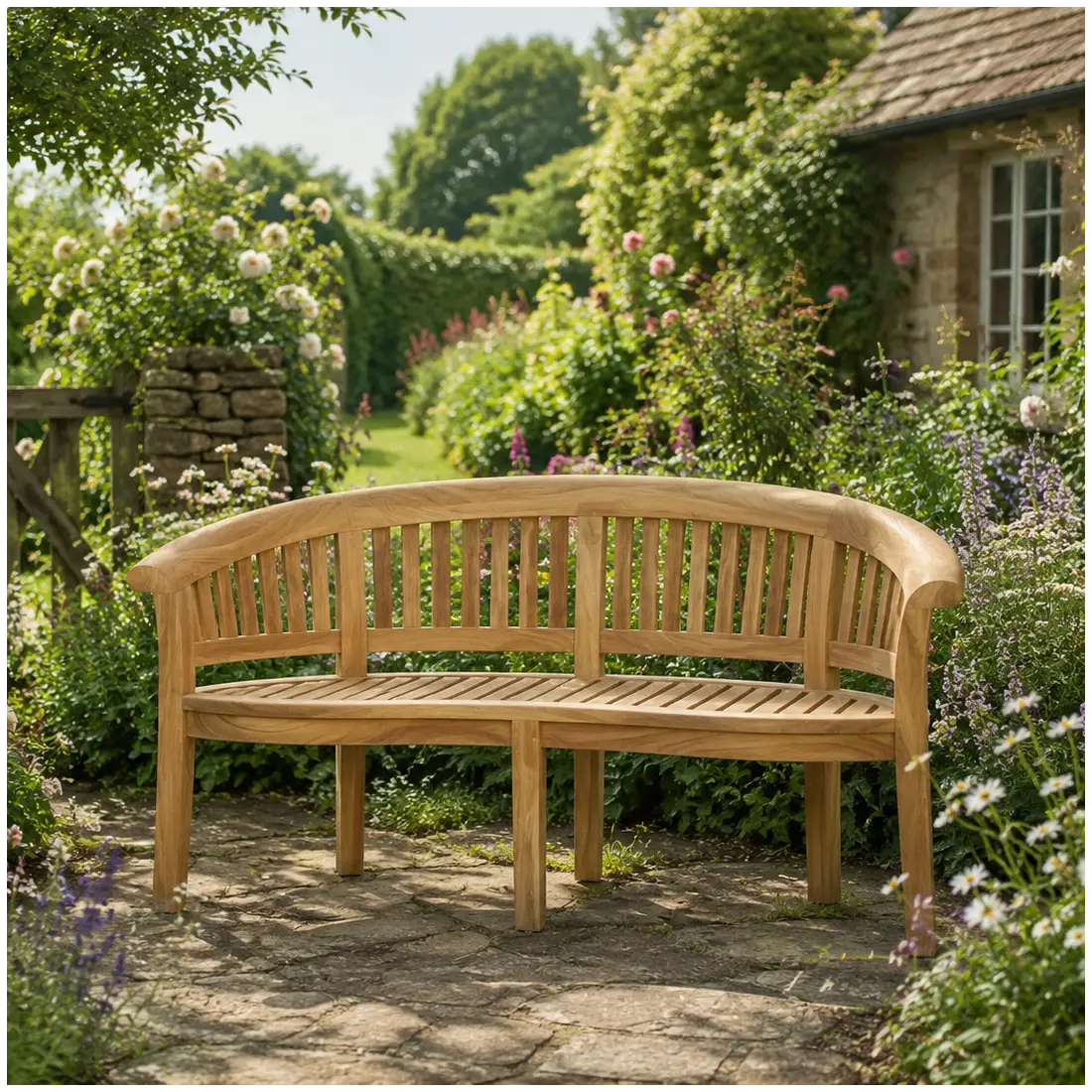 Half Moon Garden Bench Half Moon Garden Bench