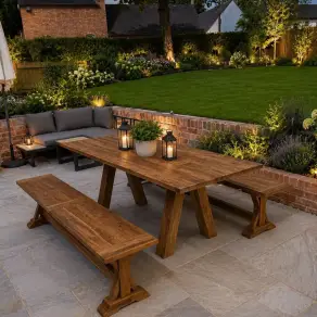 Knights Reclaimed Teak Dining Bench Set | 2m