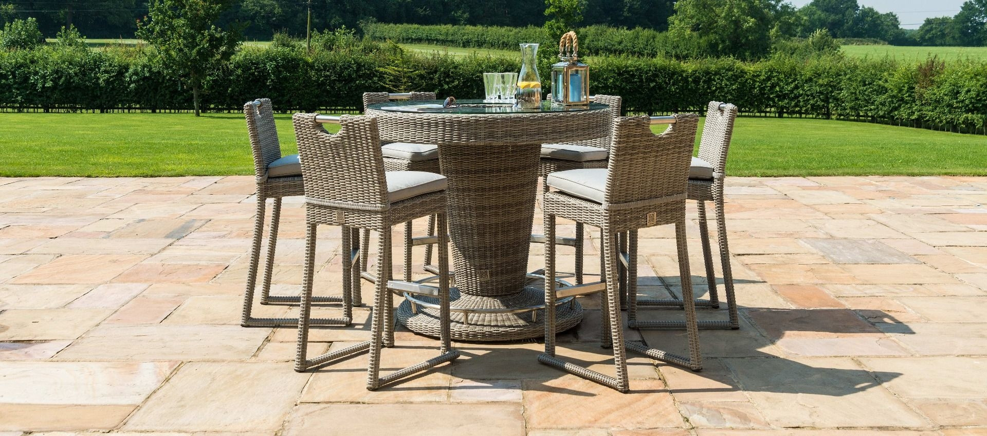 Oxford Bar Set 6 Seat Ice Bucket