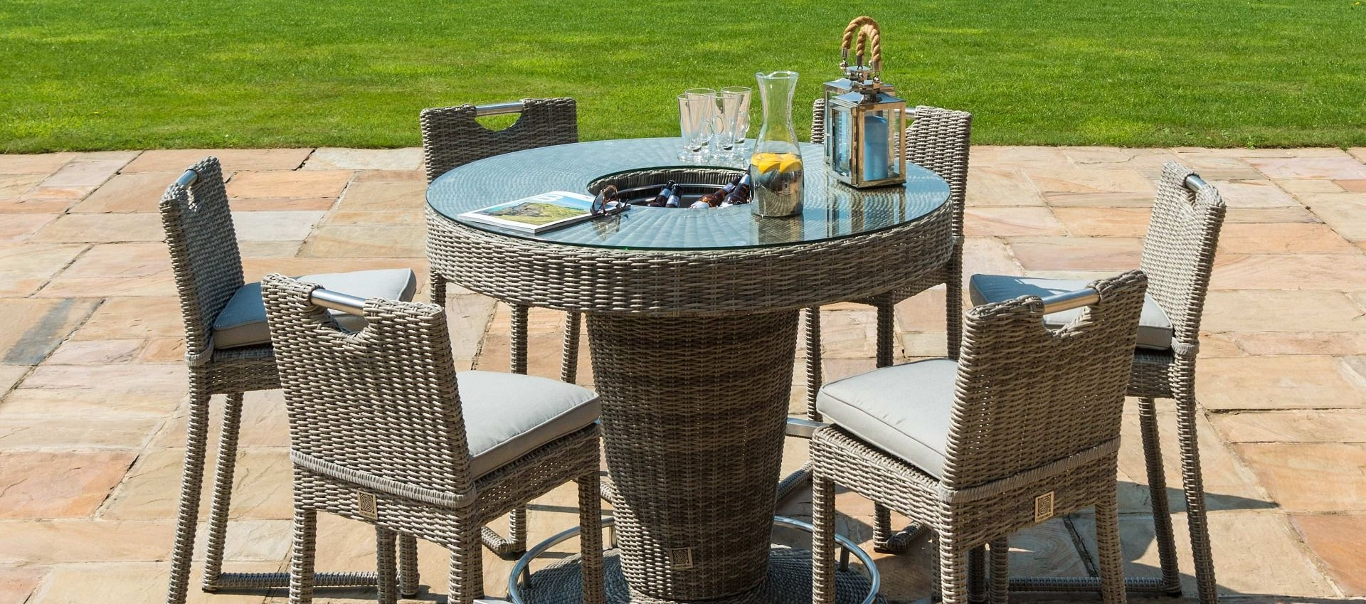 Oxford Bar Set 6 Seat Ice Bucket