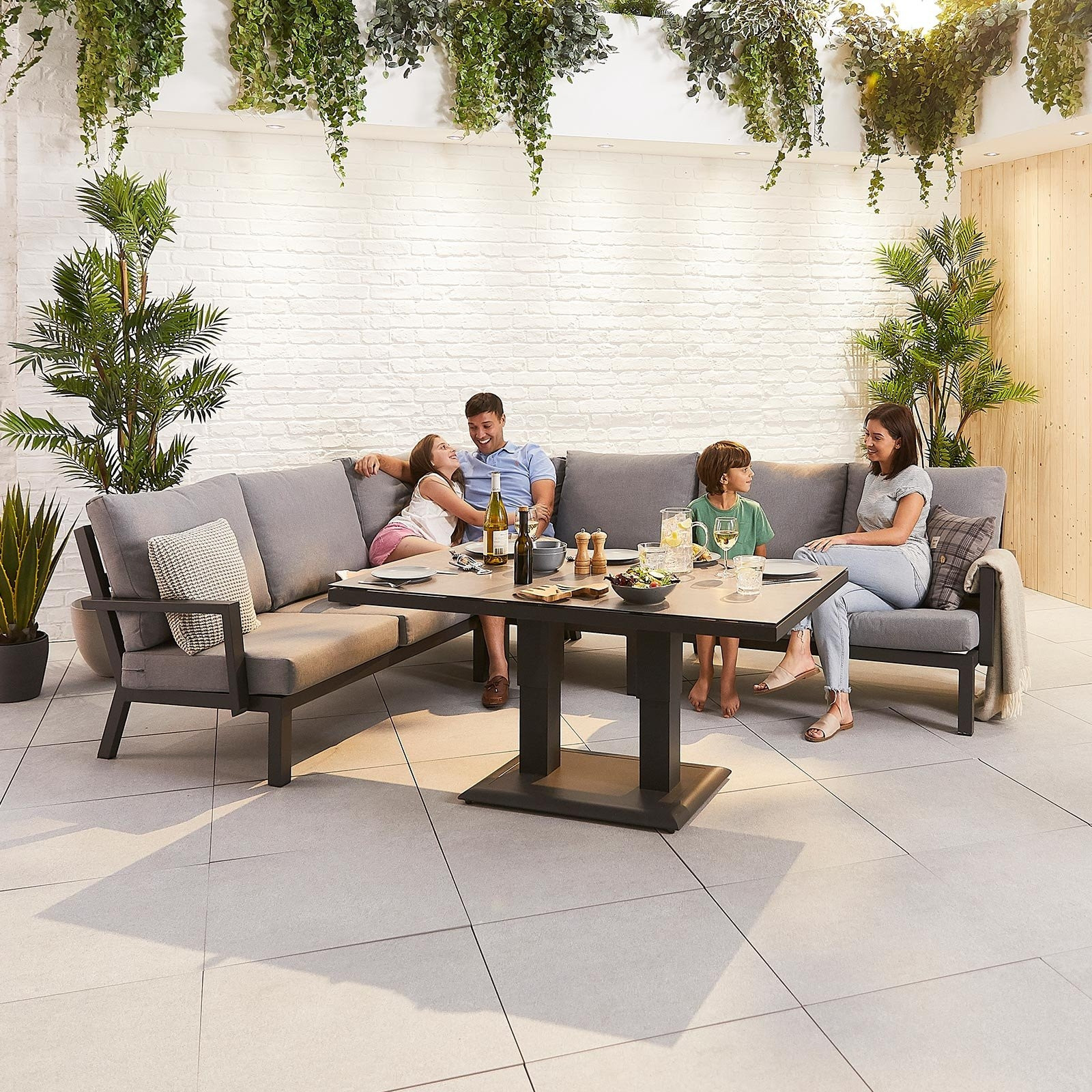 Vogue Corner Sofa Set & Rising Table