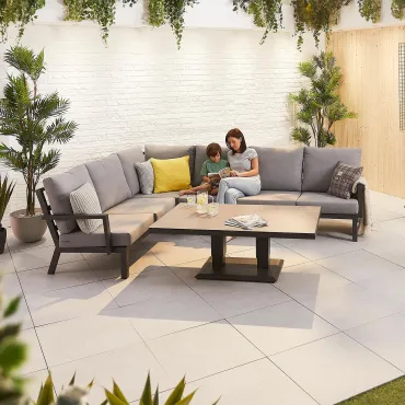 Vogue Corner Sofa Set & Rising Table