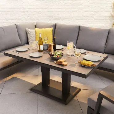 Vogue Corner Sofa Set & Rising Table