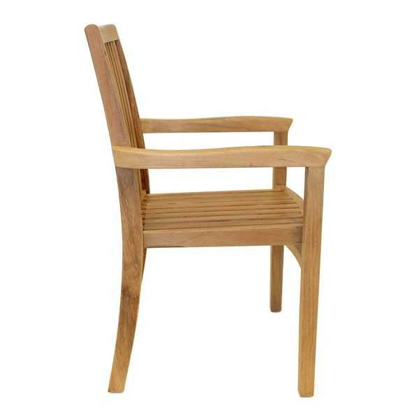 Warwick stacking chair Teak Certified