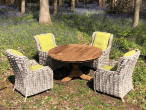 Fiji 4 Chair Teak Dining Set  - 1
