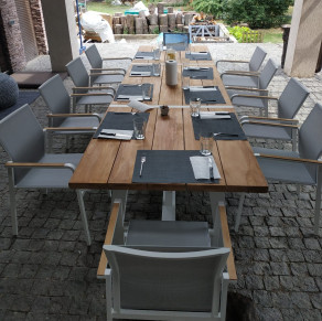 10 Chair Ovada Dining Set  - 1
