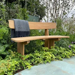 Romance teak bench