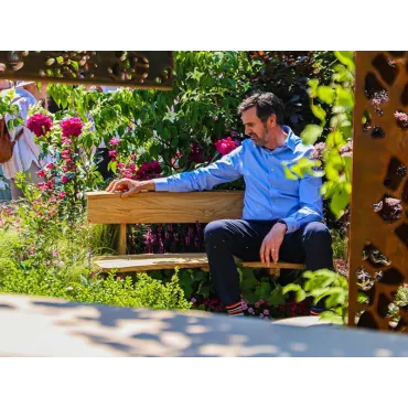 Romance teak bench