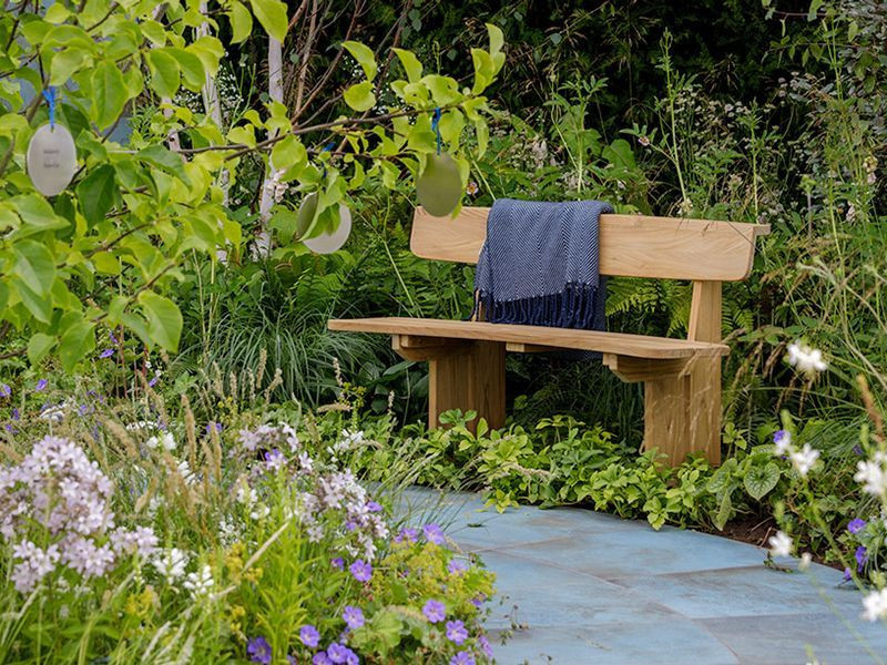 Romance teak bench