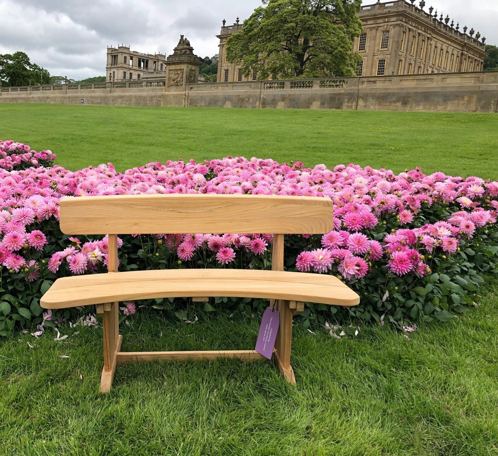Romance teak bench
