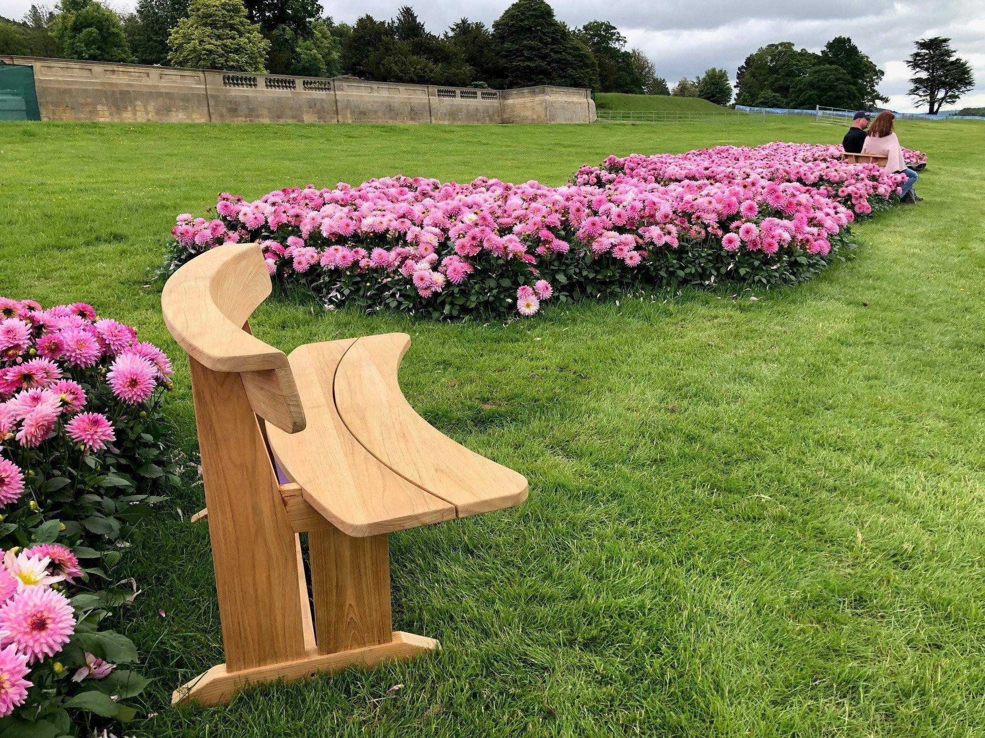 Romance teak bench
