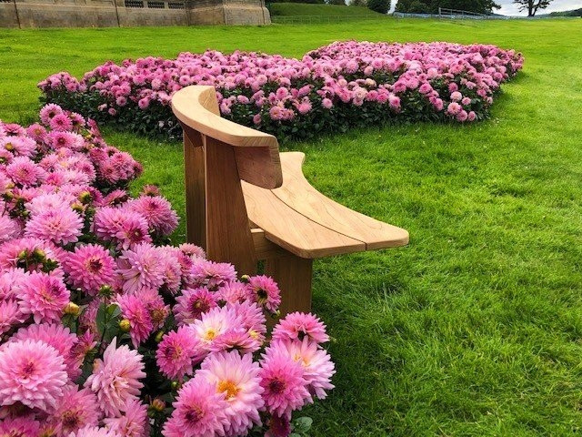 Romance teak bench
