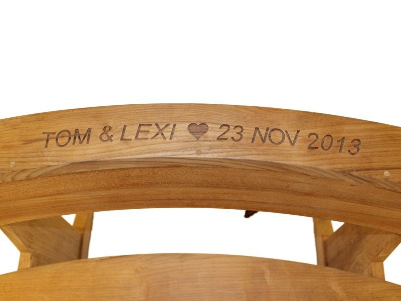 Romance teak bench