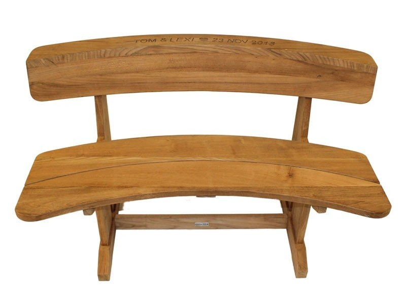 Romance teak bench