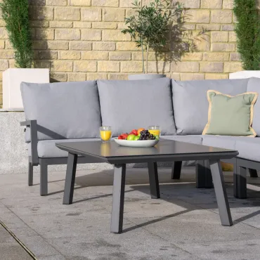 Vogue Aluminium Large Corner Aluminium Lounging Set
