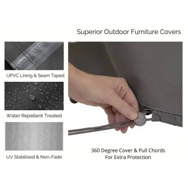 Breathable Rectangular Table Weather Cover - Large