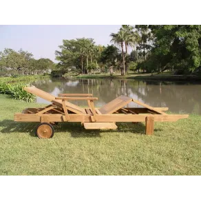 Stratford sun lounger With drinks tray