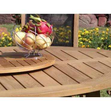 Lazy Susan 75cm Diameter - Certified Teak