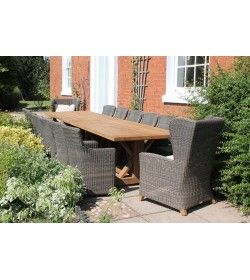 Valencia 14 Chair Wing Back Dining Set