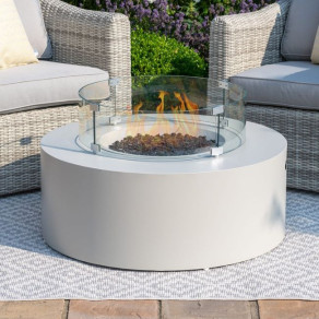 Gas Fire Pit Round Coffee Table  - 12