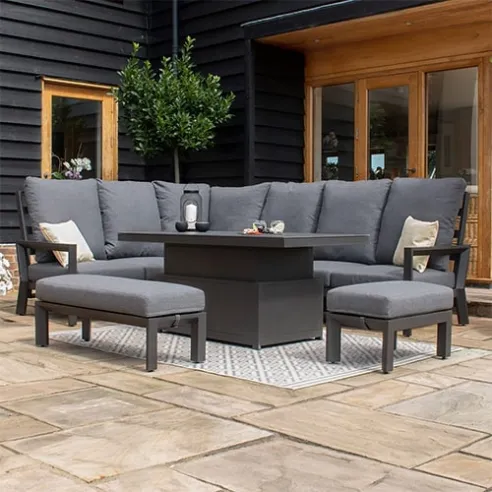 Manhattan Manhattan Reclining Corner Dining Set - With Rising Table Manhattan Manhattan Reclining Corner Dining Set - With Rising Table