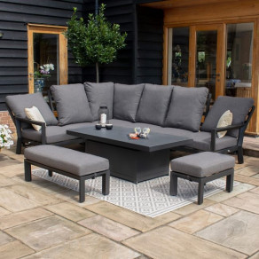 Manhattan Manhattan Reclining Corner Dining Set - With Rising Table