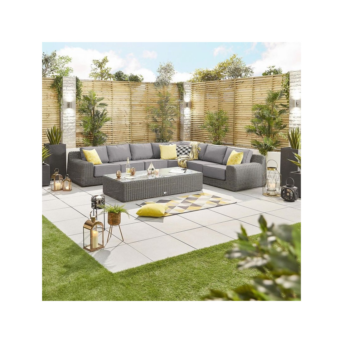 Luxor 4A Rattan Corner Sofa Set  - 6
