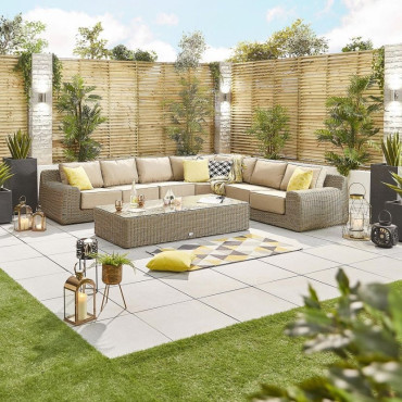 Luxor 4A Rattan Corner Sofa Set  - 5