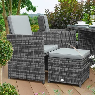 Celia 4 Seat Deluxe Cube Set with 4 Stools  - 6