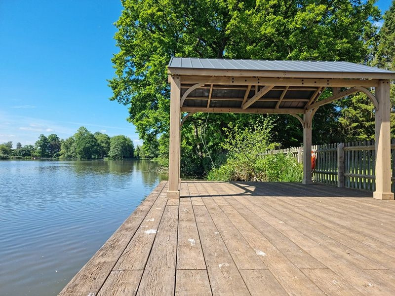 Cedar Gazebo 4.2 X 3.6M - Certified Teak