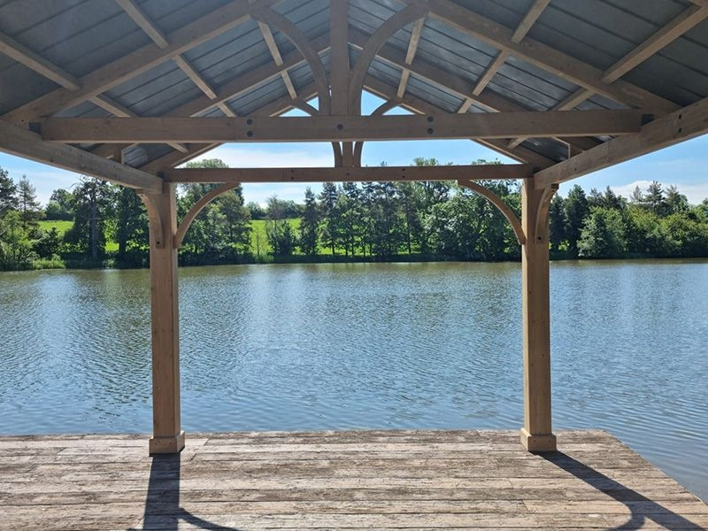 Cedar Gazebo 4.2 X 3.6M - Certified Teak