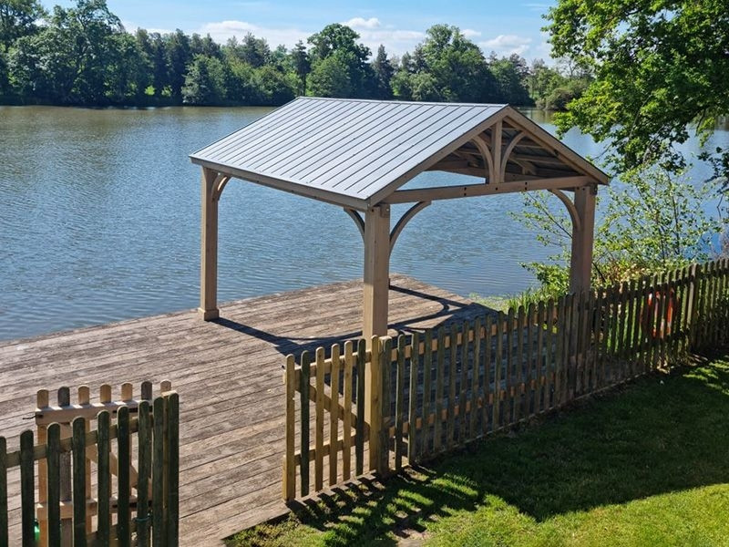 Cedar Gazebo 4.2 X 3.6M - Certified Teak
