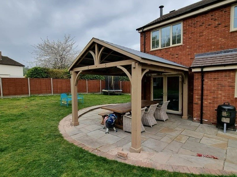 Cedar Gazebo 4.2 X 3.6M - Certified Teak