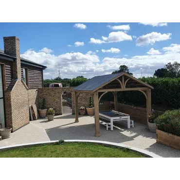 Cedar Gazebo 4.2 X 3.6M - Certified Teak
