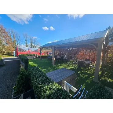 Cedar Gazebo 4.2 X 3.6M - Certified Teak