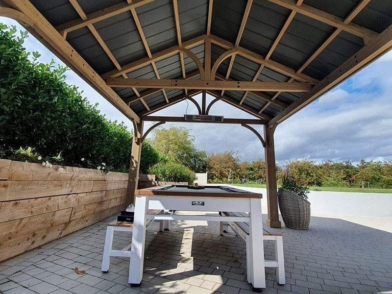 Cedar Gazebo 4.2 X 3.6M - Certified Teak