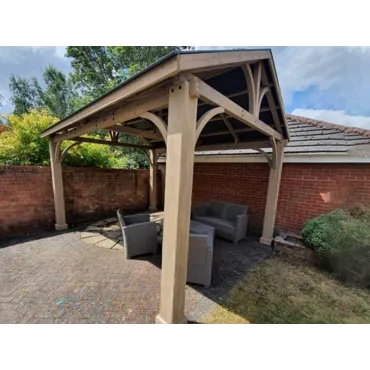 Cedar Gazebo 4.2 X 3.6M - Certified Teak