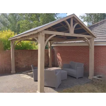 Cedar Gazebo 4.2 X 3.6M - Certified Teak
