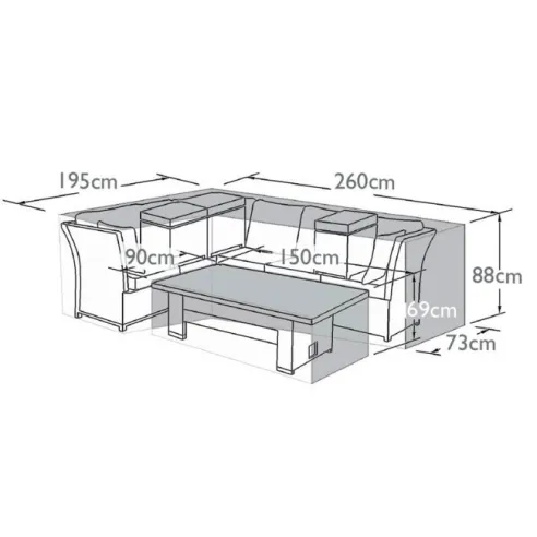 Henley Corner Dining Set - Winter Cover  - 4