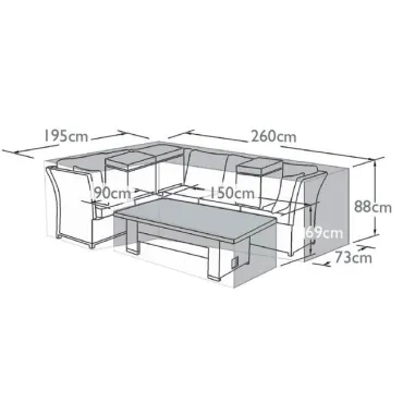 Henley Corner Dining Set - Winter Cover