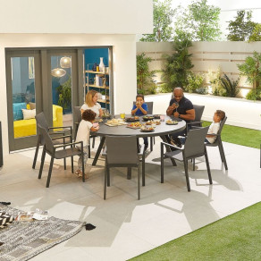 Roma 8 Seat Round Dining Set  - 11
