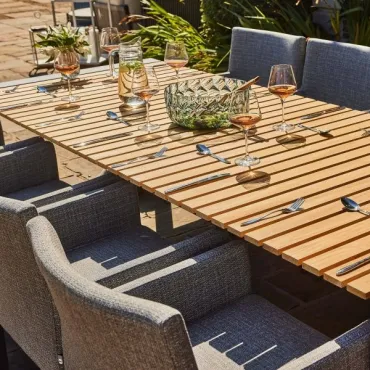 Aluminium Teak Tables Rialto Table