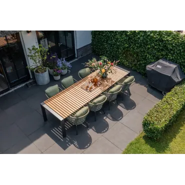 Aluminium Teak Tables Rialto Table