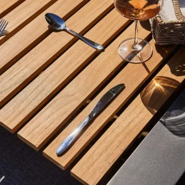 Aluminium Teak Tables Rialto Table