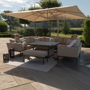 Fabric Pulse U Shape Dining Set & Rising Table