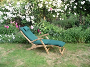 Steamer outdoor cushion - forest green